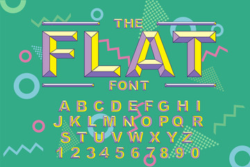 80 s retro alphabet font. Vintage Alphabet vector 80 s, 90 s Old style graphic.