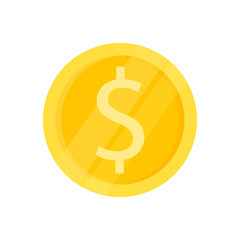 Banking and finance concept - money Gold coins isolated on white background