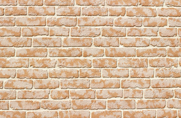 texture background red brick wall. Neat brickwork with white grout. natural material for construction. exterior house decoration