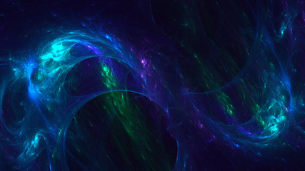 Naklejka premium 3D rendering abstract colorful fractal light background