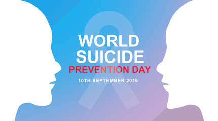 World Suicide Prevention Day awareness banner. Design illustration.