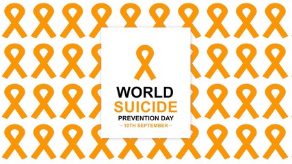 World Suicide Prevention Day awareness banner. Design illustration. - obrazy, fototapety, plakaty