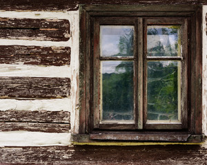 Window of an old country cottage