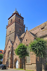 Fototapeta na wymiar Grebenstein: Stadtkirche (1340, Hessen)