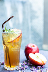 Iced Apple Tea For health and freshness