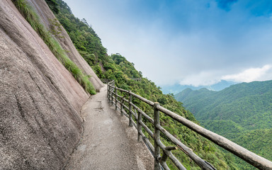 Fototapeta na wymiar Sanqing mountains in shangrao city, jiangxi province, China