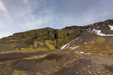 Gorge of Raudfeldsgja in Iceland