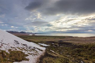 Gorge of Raudfeldsgja in Iceland