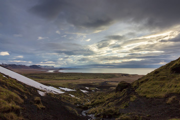 Gorge of Raudfeldsgja in Iceland