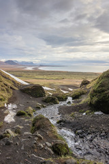 Gorge of Raudfeldsgja in Iceland