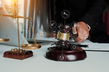 justice and law concept