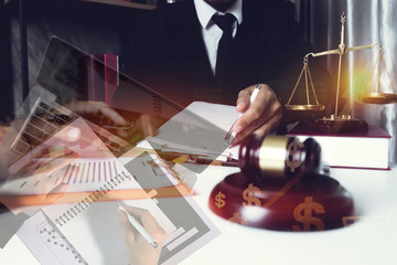 justice and law concept