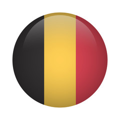 Round flag icon - Belgium