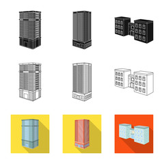 Vector illustration of construction and building symbol. Set of construction and estate vector icon for stock.