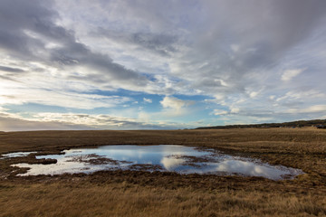 Fototapeta na wymiar Views near the town of Arnastapi in Iceland 