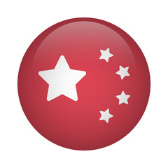 Chinese round flag icon