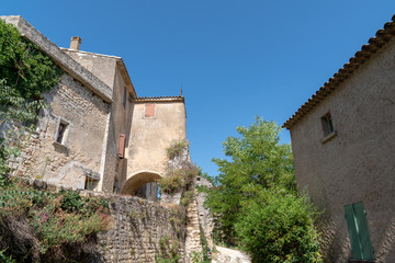 Fototapeta na wymiar View of old house village Oppede le Vieux in France