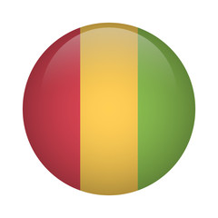 Round flag icon - Guinea