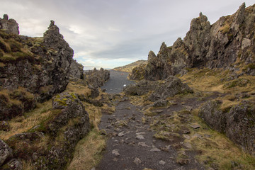 The Djúpalónssandur beach in Iceland