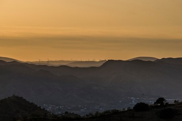 Obraz premium Atardecer desde Cártama