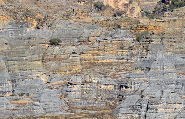 Isalo national park landscape canyon landmark in Madagascar