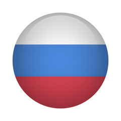Round flag icon - Russia