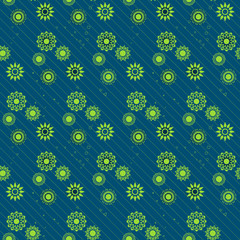 Geometric flower background for fabric, wallpaper or web.
