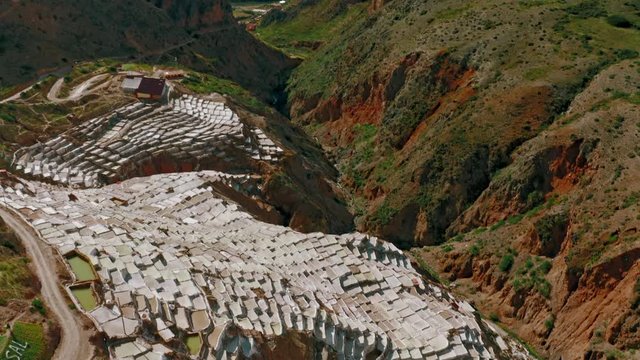 Rising from Maras salt mines towards Sacred Valley