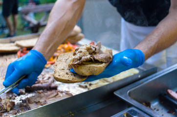 chocolate cake with whipped cream