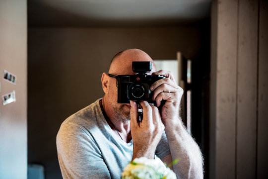 Young Man With A Leica Camera