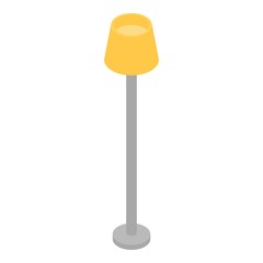 Night room lamp icon. Isometric of night room lamp vector icon for web design isolated on white background