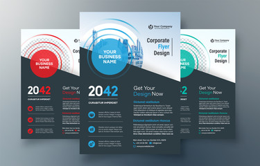 City Background Business Book Cover Design Template