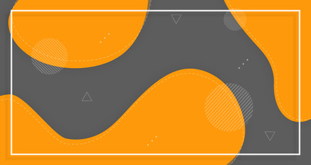 yellow banner sales background, with abstract shapes