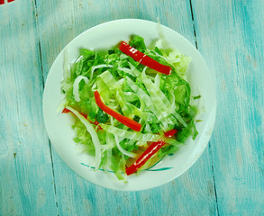 Marinated Cabbage and Sweet Pepper Slaw
