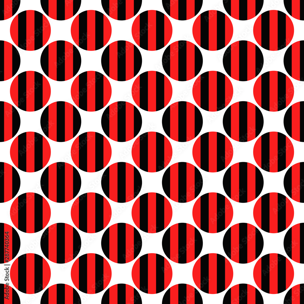 Poster abstract repeating circle pattern background - vector illustration