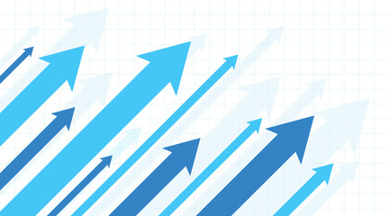 Financial Arrow Graphs on a white background