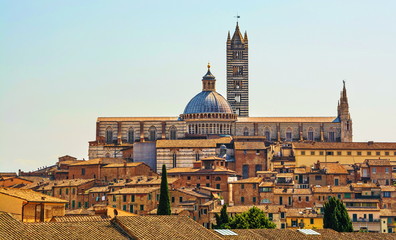 Fototapeta na wymiar Siena - one of most beautiful medieval cities in Italy