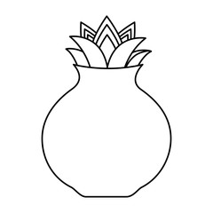 Clay pot of onam celebration design