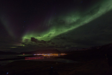 Northern Lights in Kirkjufell Mountain in Iceland