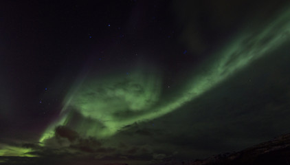 Northern Lights in Kirkjufell Mountain in Iceland