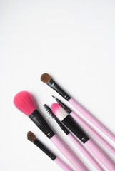 makeup brushes pink