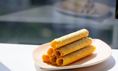 Egg Rolls under Natural light