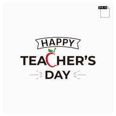 moment happy teachers day lettering art font