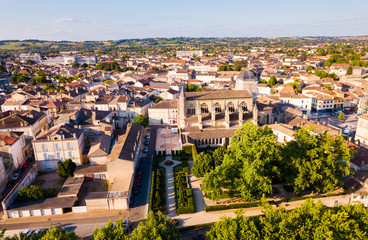 Aerial view of Marmande