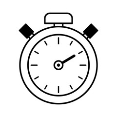 Time icon. Chronometer or sport timer design. Stopwatch symbol