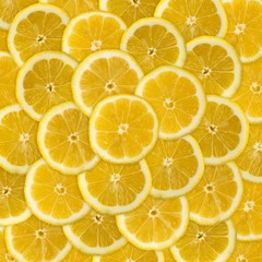 Obraz premium Pile of fresh lemon slices