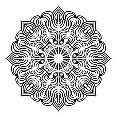 Decorative round floral mandala. Floral designs for Business card, greeting card, wedding invitation, Gift voucher, background pattern, fashion design. vector illustration.