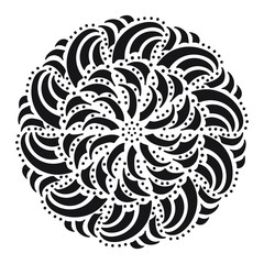 Decorative round floral mandala. Floral designs for Business card, greeting card, wedding invitation, Gift voucher, background pattern, fashion design. vector illustration.