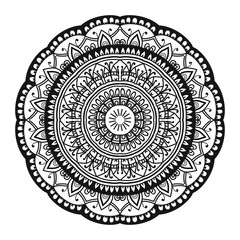 Decorative round floral mandala. Floral designs for Business card, greeting card, wedding invitation, Gift voucher, background pattern, fashion design. vector illustration.