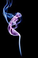 Female figure, motherly, in the smoke trails